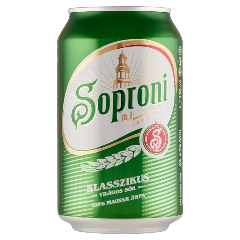 Soproni Lager 0.33 L DRS