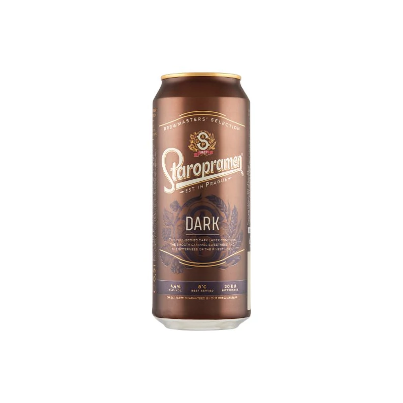 Staropramen Dark dobozos sör 0.5 L DRS